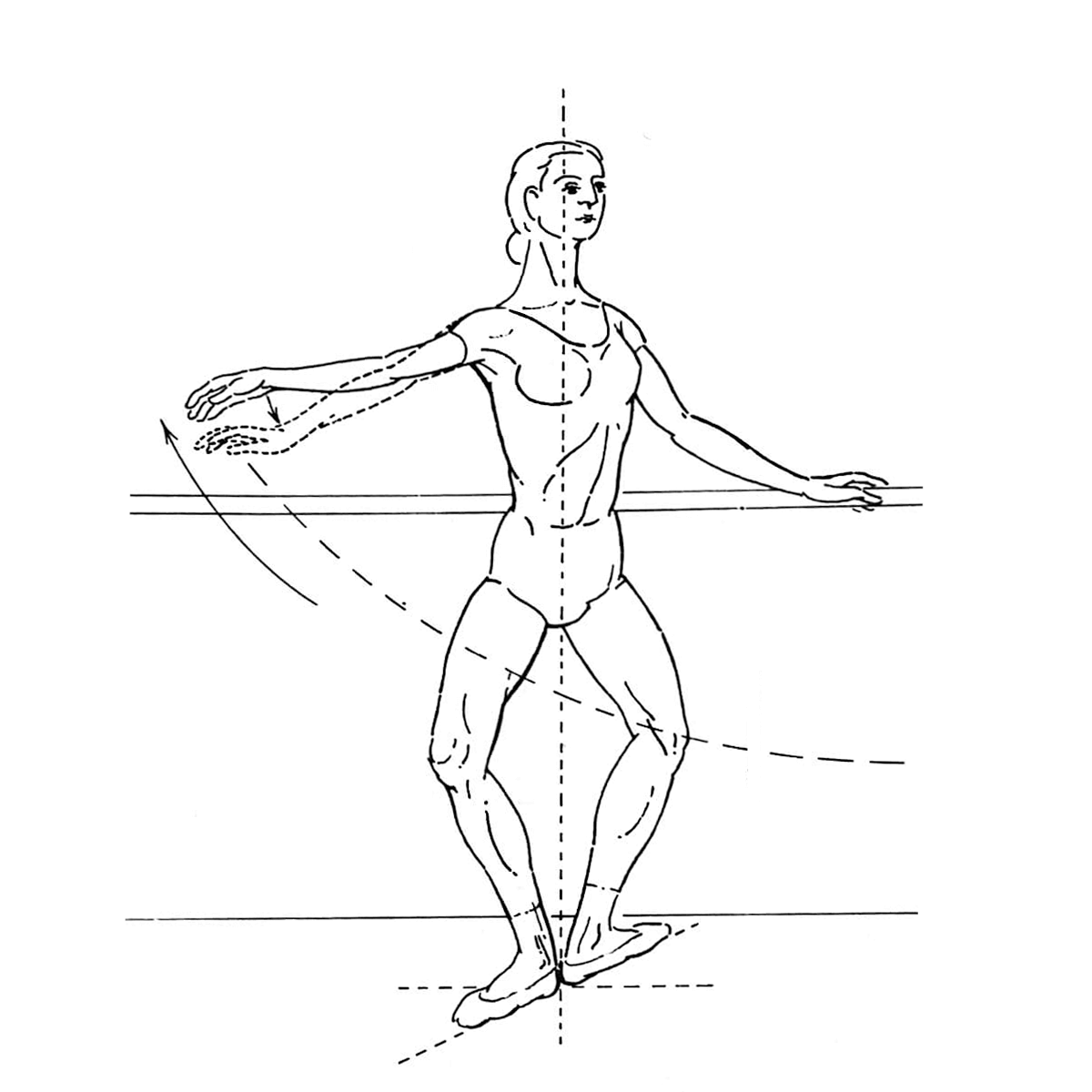 dancer beginning grand plie