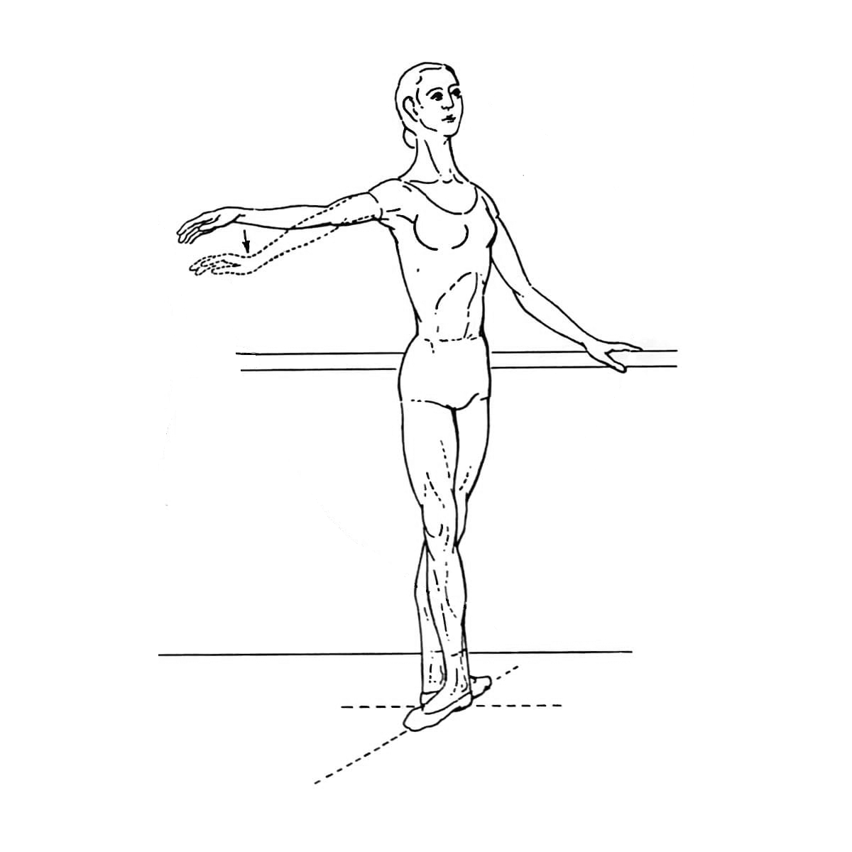 dancer at ready