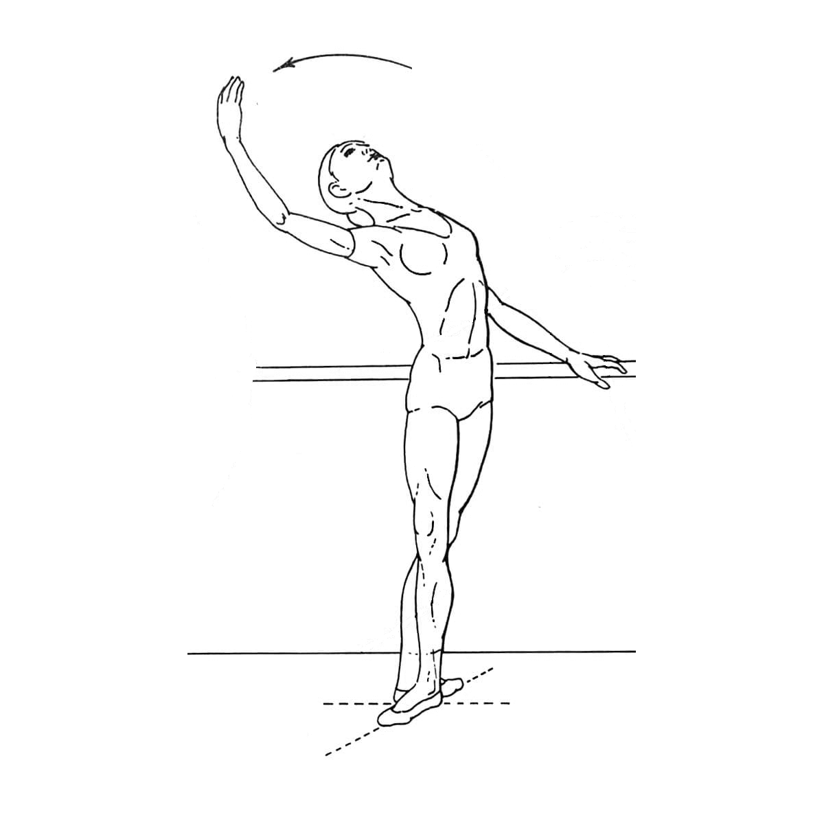 dancer leaning back